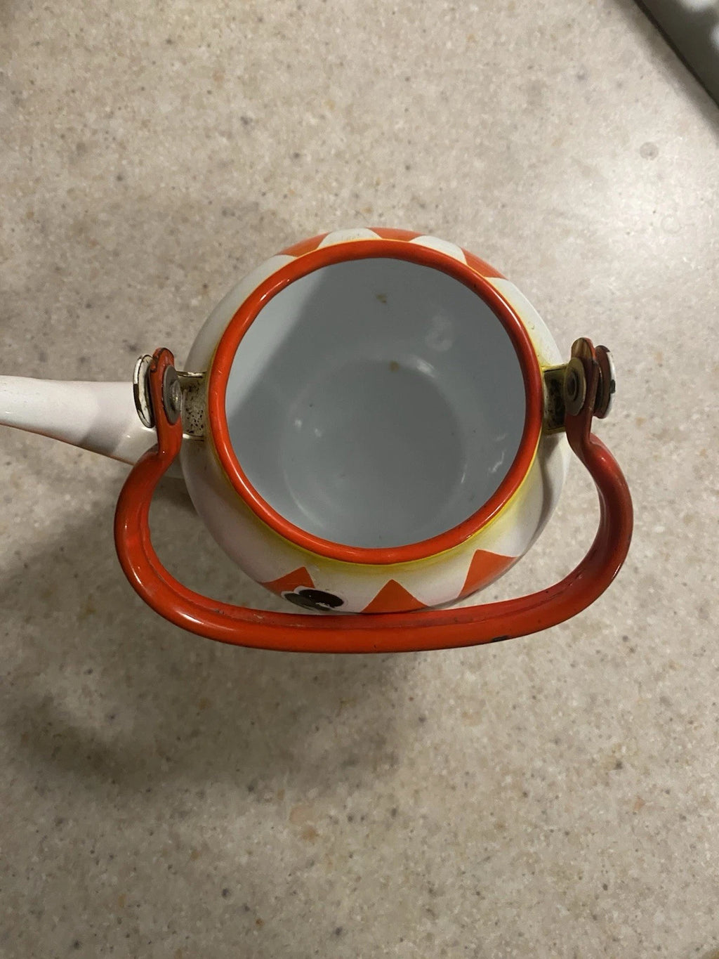 Vintage Enamel Teapot EMO CELJE YUGOSLAVIA