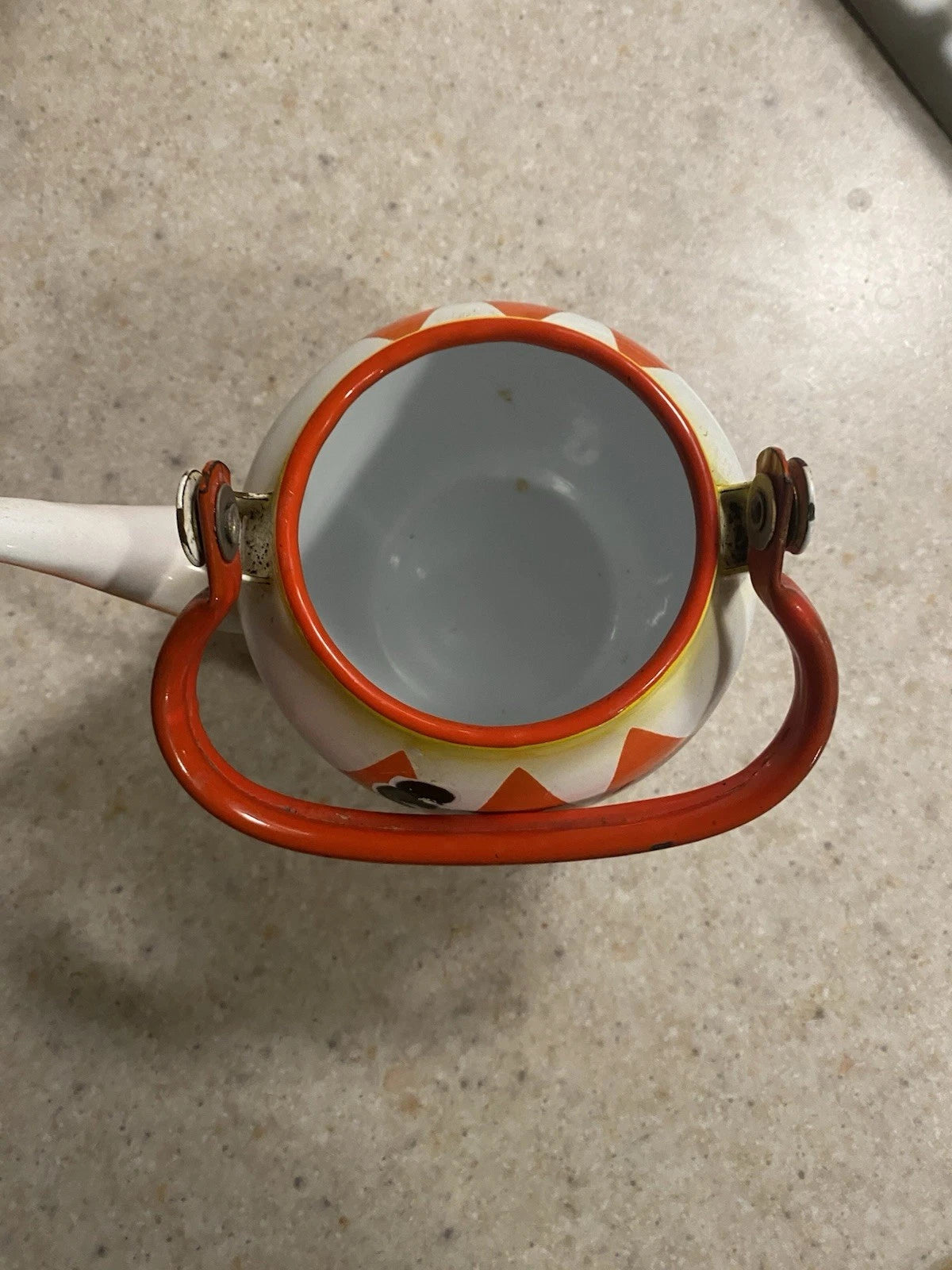 Vintage Enamel Teapot EMO CELJE YUGOSLAVIA