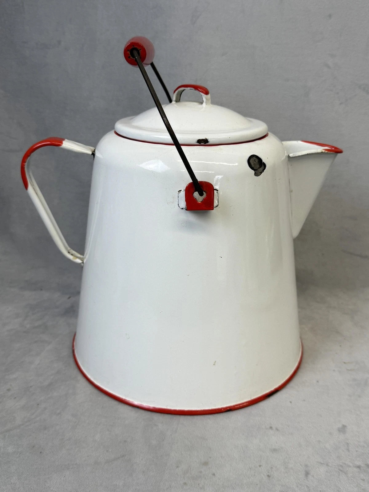 Vintage Enamel Coffee Pot Metal Kettle Rustic Farmhouse Kitchen Decor Teapot | eBay