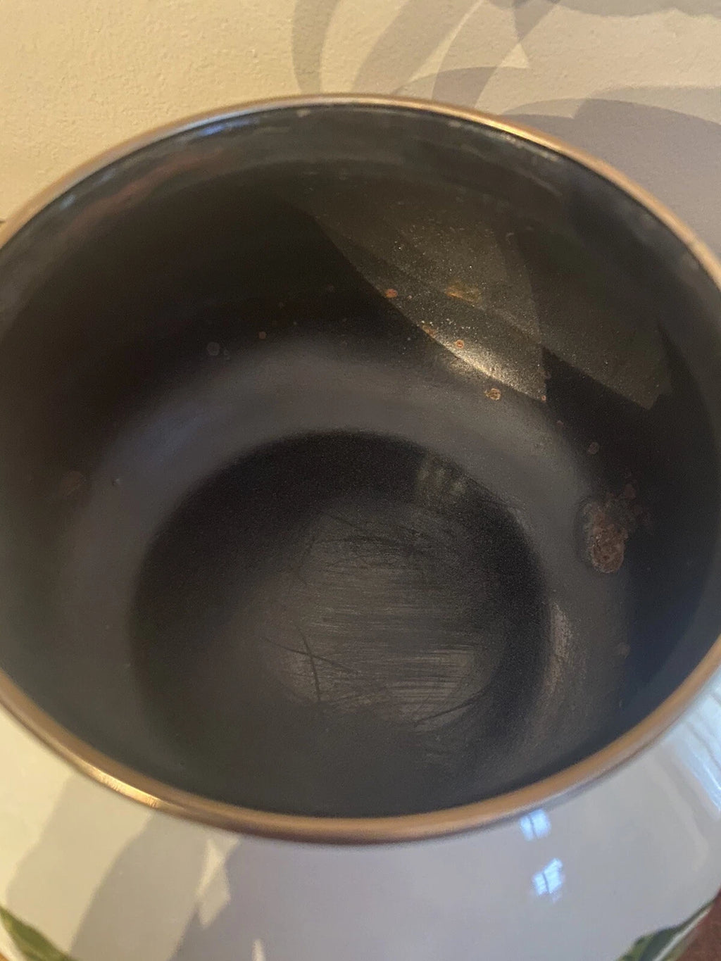 VINTAGE Teapot Kettle REGENCY ENAMEL WARE Stovetop Kitchen FRUIT