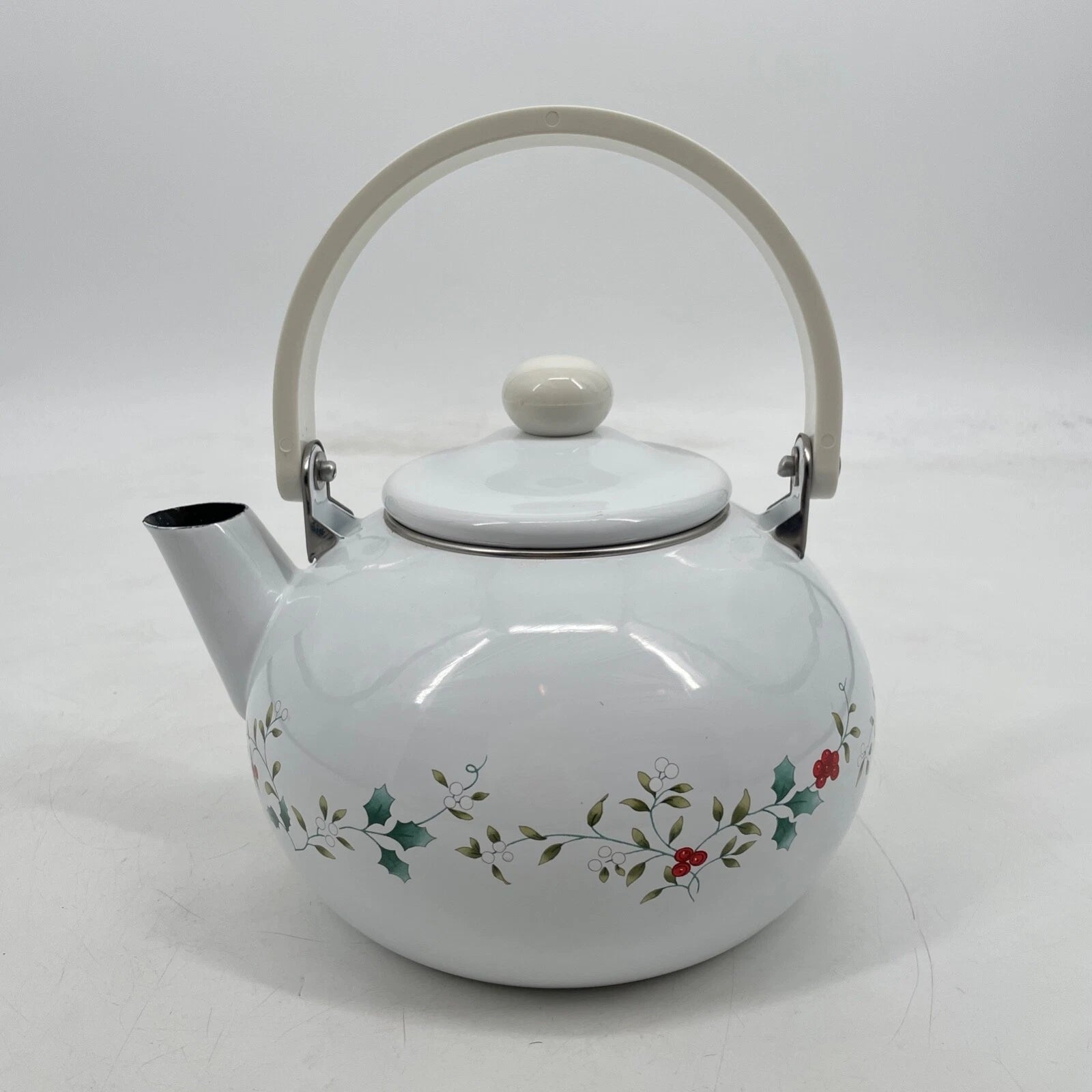 Pfaltzgraff Winterberry White 3-Quart Enamel on Steel Tea Kettle Box porcelain | eBay