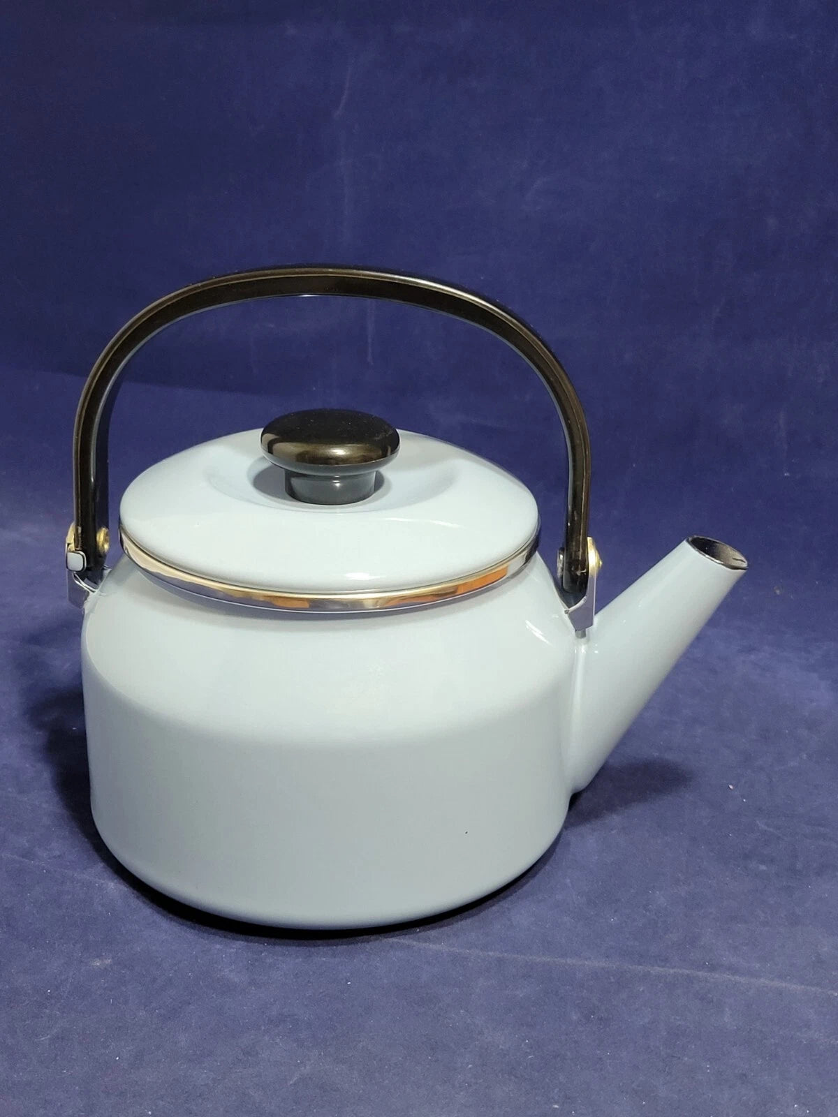 Vintage Siam Fuji Ware Light Blue Enamel Teapot | eBay
