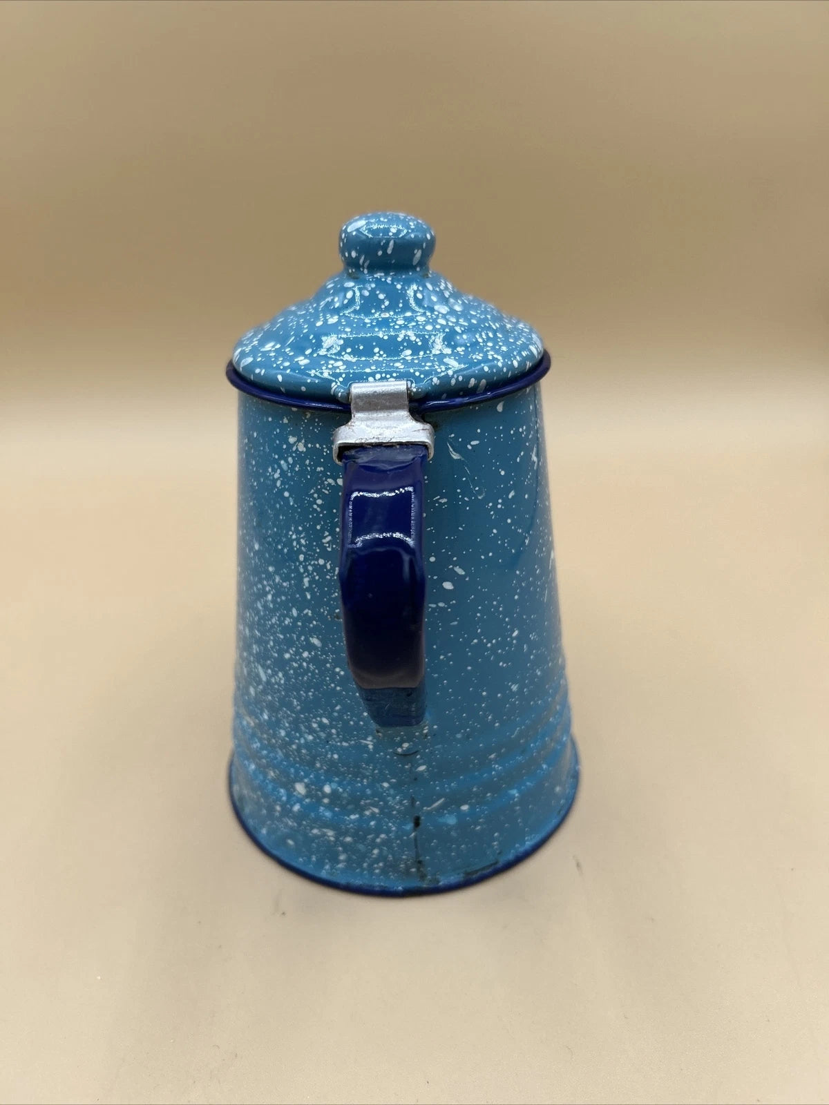 Vintage small teapot. Blue-white speckled. Enamel ware. Good Condition. | eBay