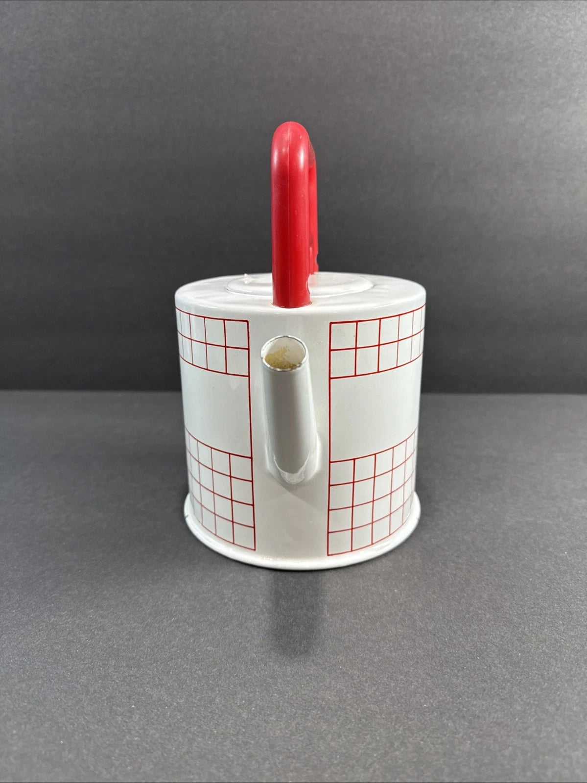 Vintage Kamenstein White Red Checker Enamel Tea Kettle Tea Pot MCM RARE | eBay
