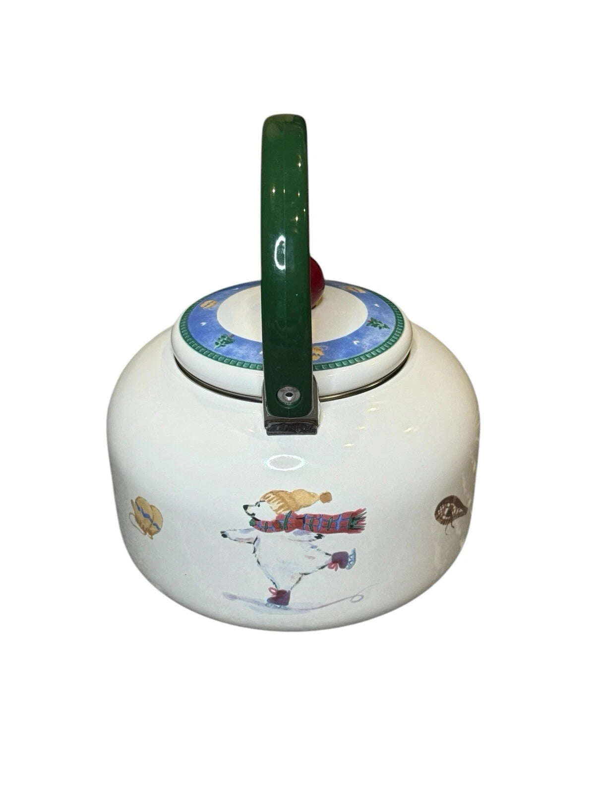 Rare Pfaltzgraff Discontinued Snow Bear Porcelain Enamel Kettle Tea Pot Vintage | eBay
