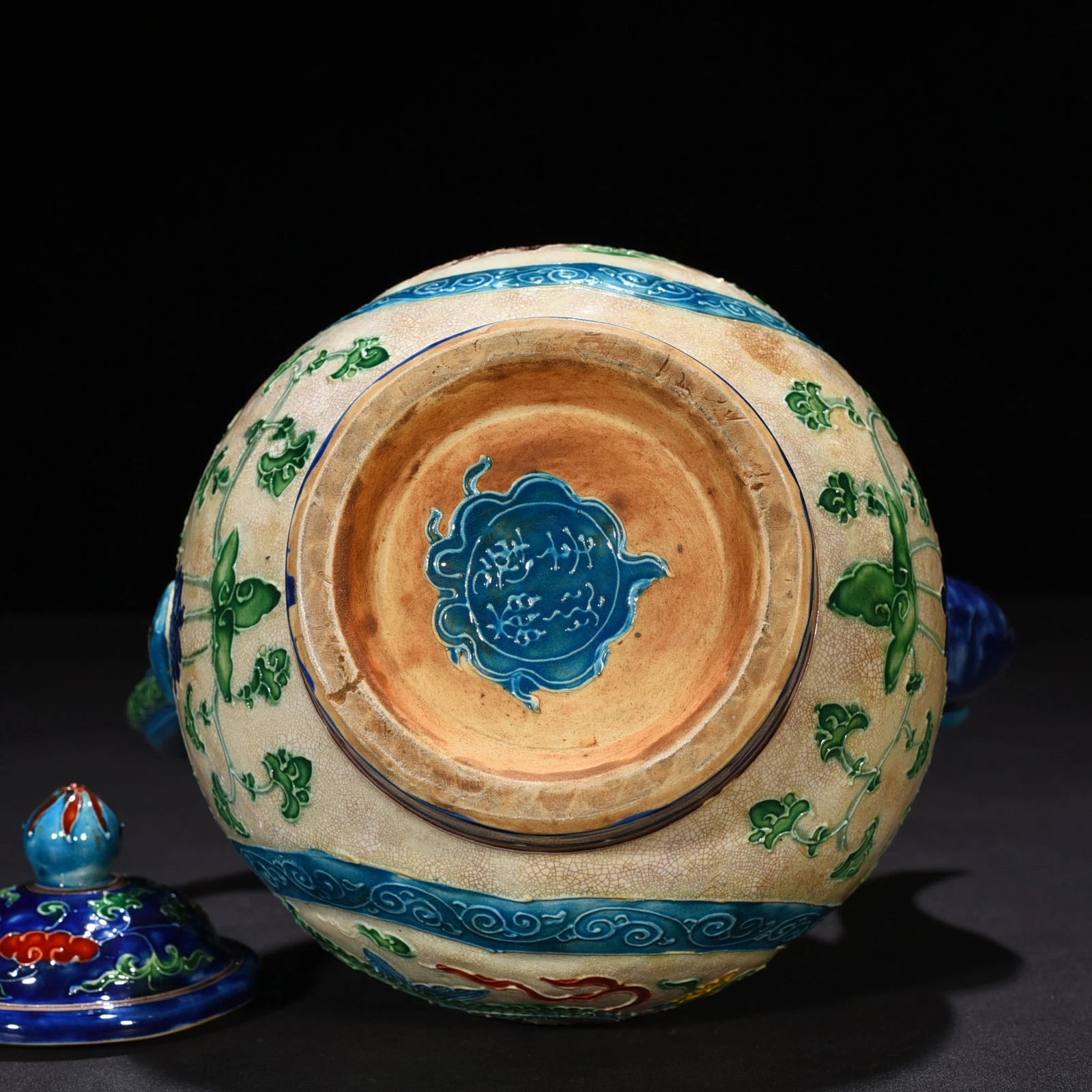 10.2" Old Porcelain Ming dynasty yongle mark colour enamels dragon flower Teapot | eBay
