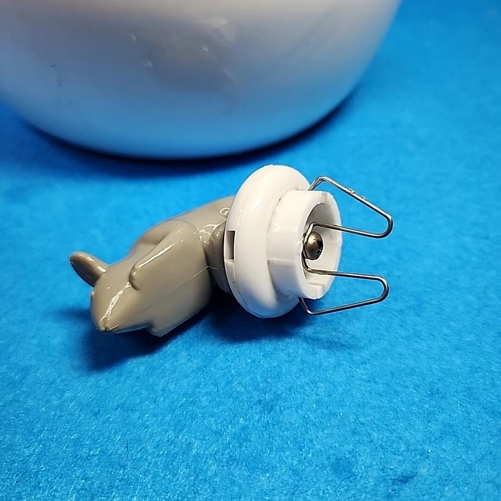 Vtg Enamelware Teapot Cat Mouse Whistling Tea Kettle White Tail Handle Enamel | eBay