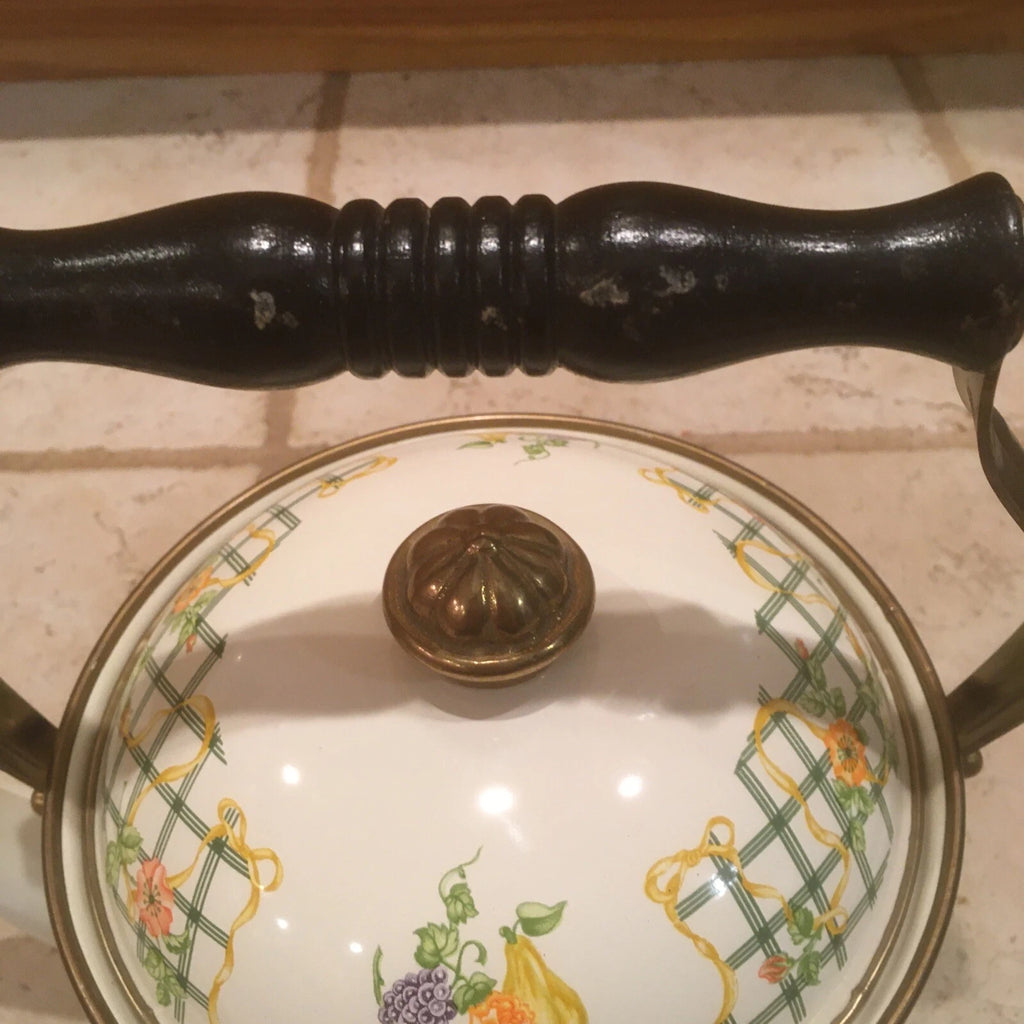 VINTAGE M. KAMENSTEIN ENAMEL TEAPOT 1983