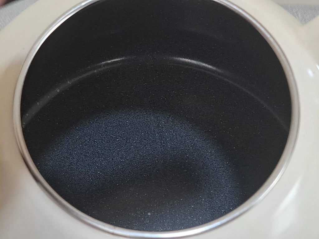 Vtg Pfaltzgraff Tea Rose Pink Floral Metal Enamel Tea Kettle Teapot