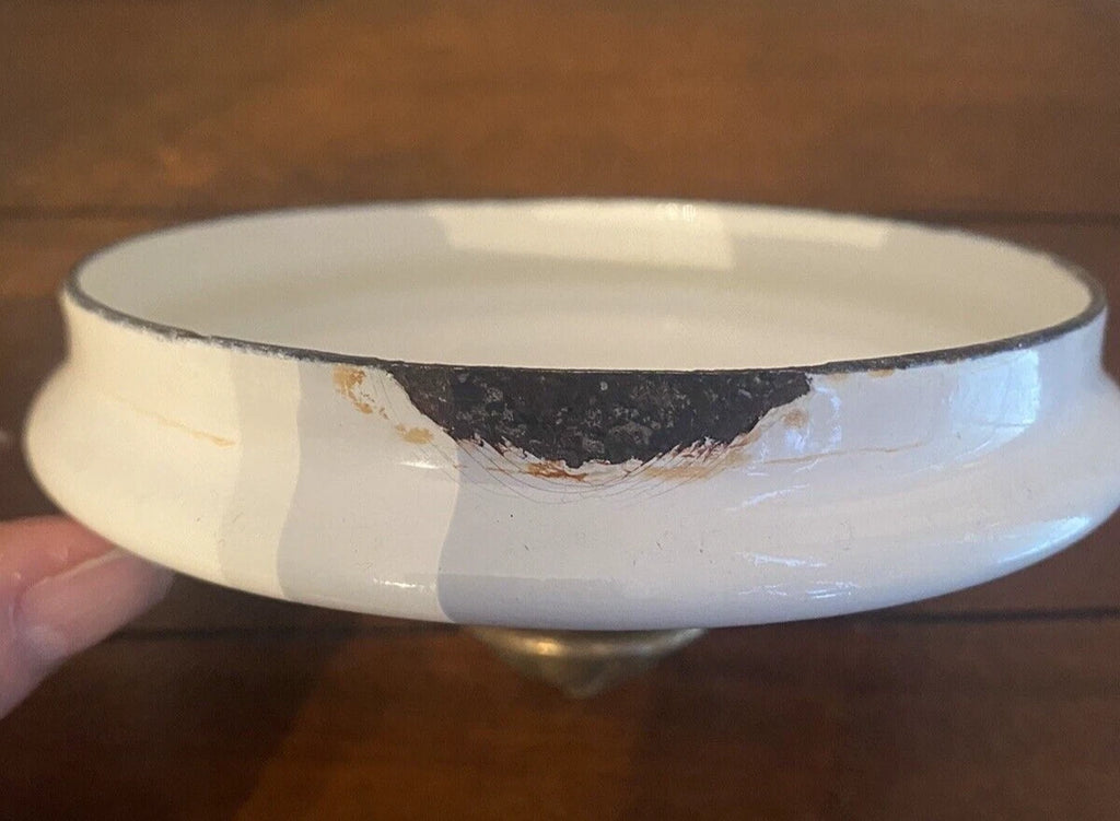 VINTAGE Teapot Kettle REGENCY ENAMEL WARE Stovetop Kitchen FRUIT