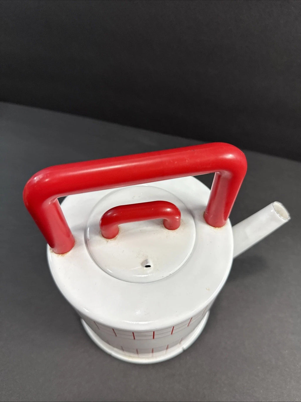 Vintage Kamenstein White Red Checker Enamel Tea Kettle Tea Pot MCM RARE | eBay