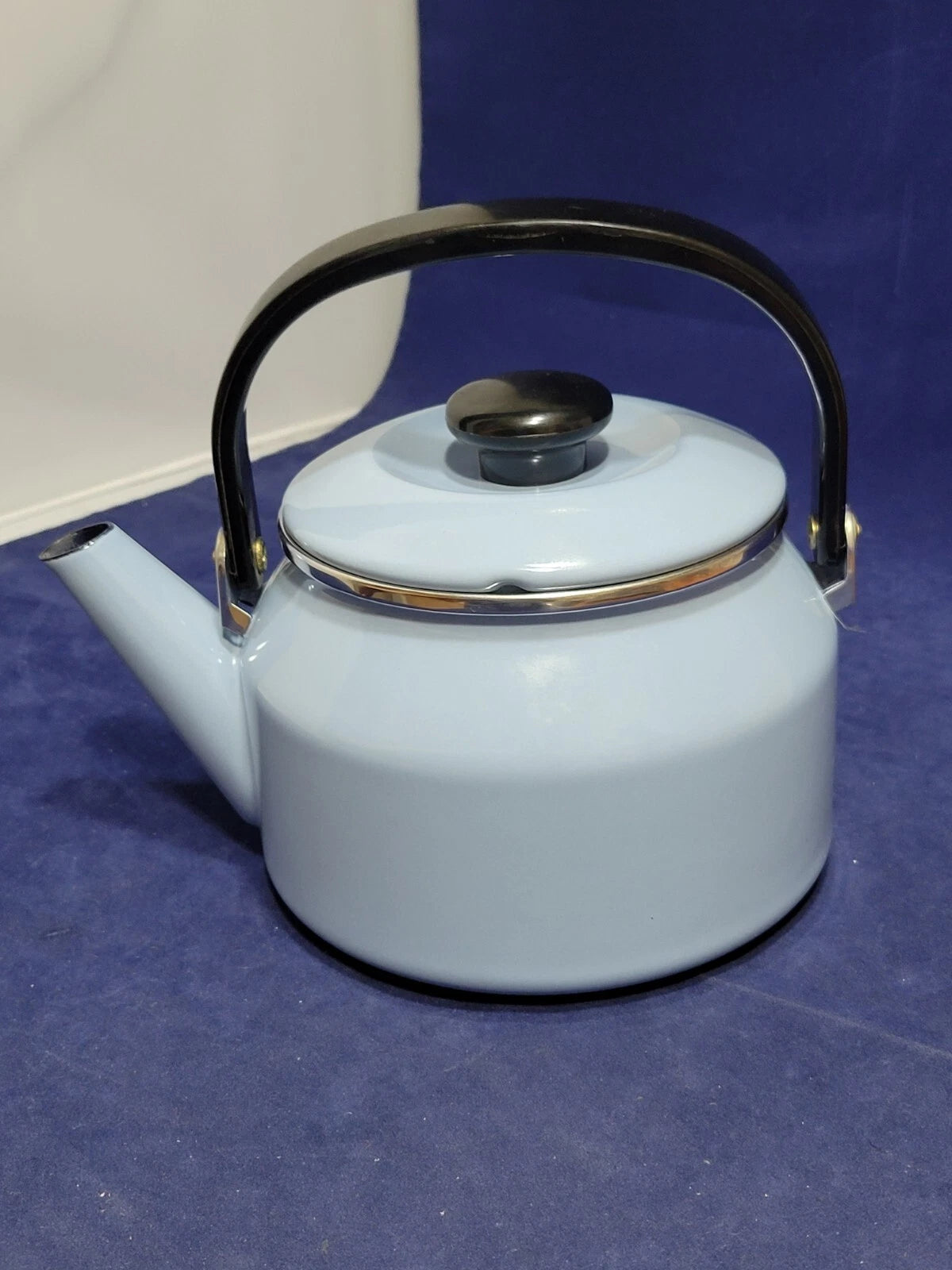 Vintage Siam Fuji Ware Light Blue Enamel Teapot | eBay