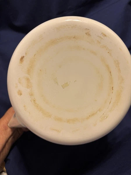 Vintage Enamel 8 Cup Teapot Kettle W/Flower Pattern