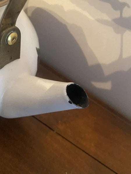 VINTAGE Teapot Kettle REGENCY ENAMEL WARE Stovetop Kitchen FRUIT