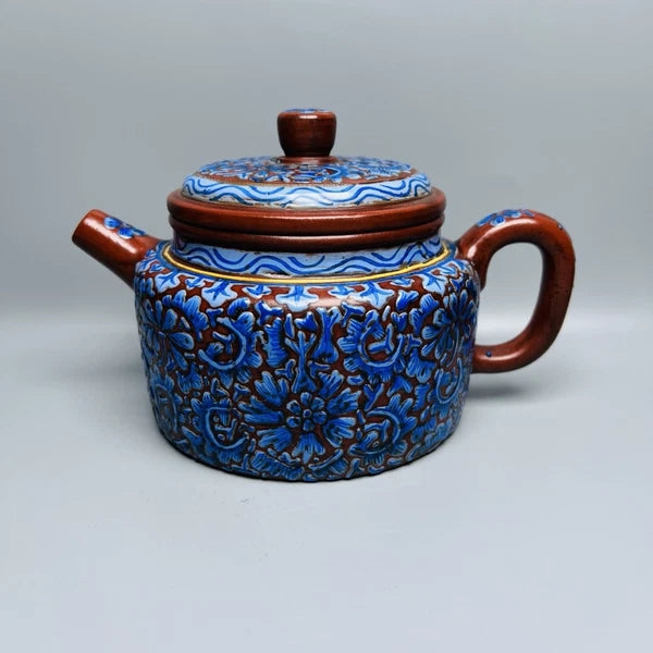 Yixing Zisha Teapot Fashion Decorative Purple Tea Strainer Enameled Enamel