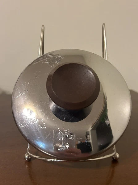 Vintage Enamelware Teapot Stovetop Whistling Kettle 2 Qt White Floral Tea Pot