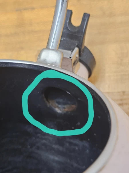 Vtg Kamenstein Pig Teapot Pink Enamel W/ TAIL Anamorphic Cute Whimsy Collectibl