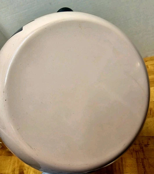 Vtg Kamenstein Pig Teapot Pink Enamel W/ TAIL Anamorphic Cute Whimsy Collectibl