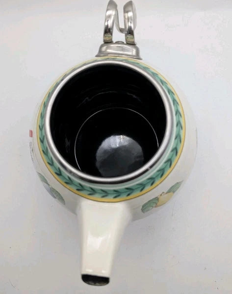 Villeroy & Boch French Garden Fleurence Enamel Tea Pot w/ Lid Pristine Cherries