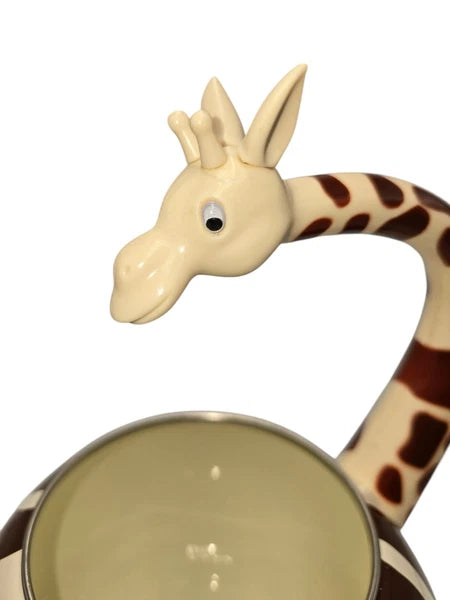 Novel-Teas Wild Whistlers Giraffe Whistling Enamel On Steel Teapot Kettle NWOT!