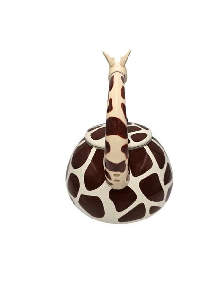Novel-Teas Wild Whistlers Giraffe Whistling Enamel On Steel Teapot Kettle NWOT!