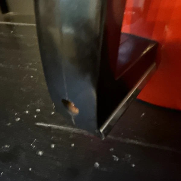 Vintage Red Enamel Tea Kettle Copco Tea Pot Black Handle MCM